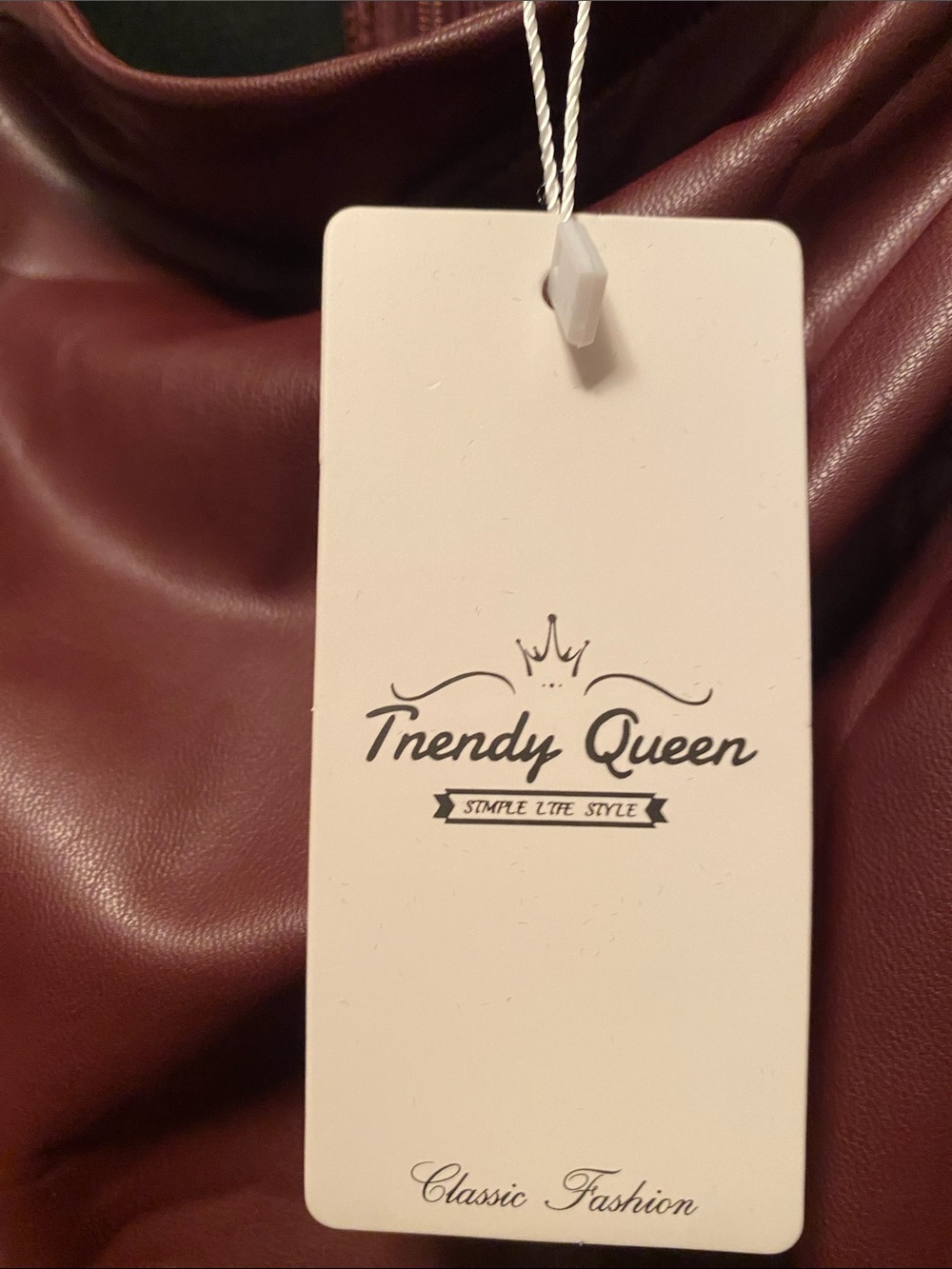 Trendy Queen Sleeveless Faux Leather Mock Neck Asymmetrical Top…size S - Picture 7 of 7